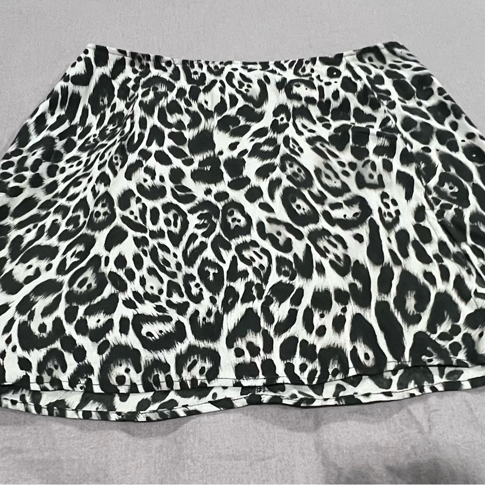 MOTEL Leopard Mini Skirt
